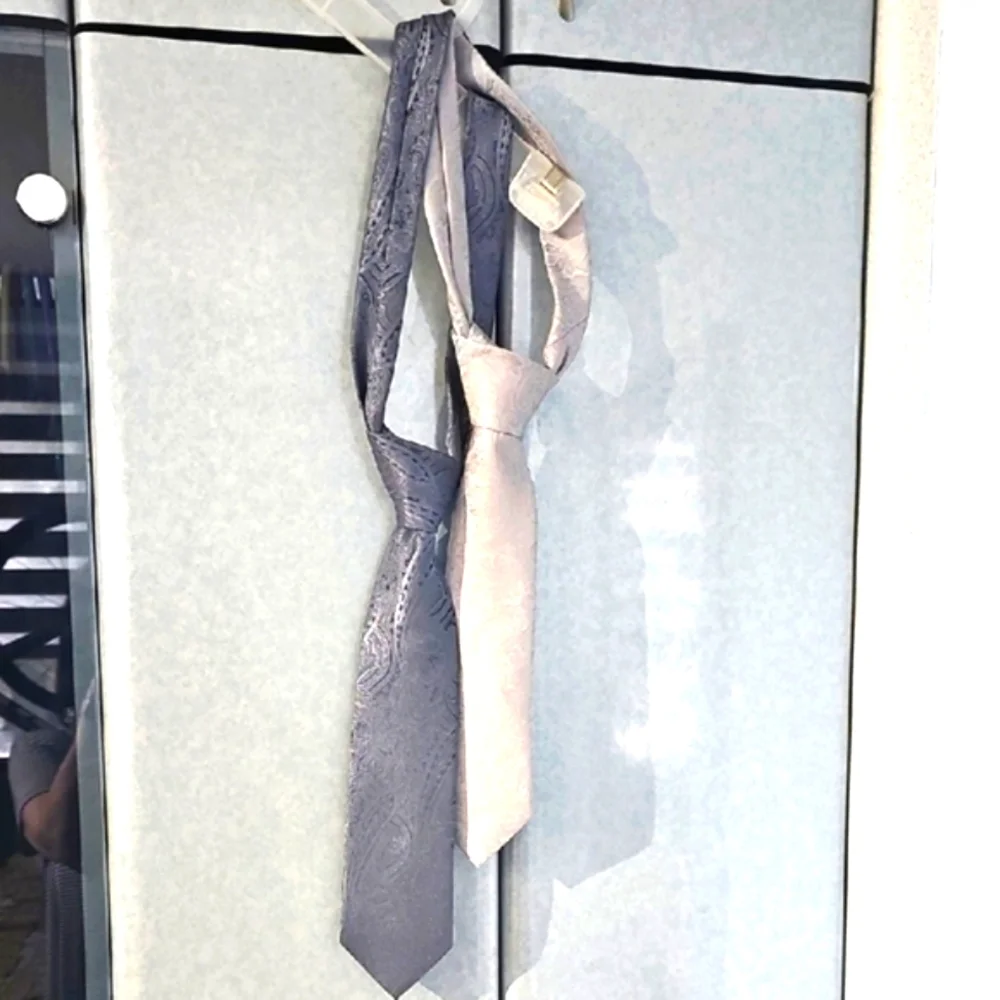 Pierre Cardin Gray Silk Ties, Bundle of Two